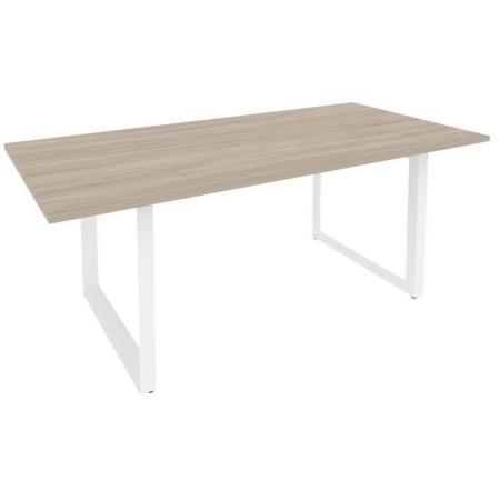 Стол для переговоров Onix Direct O.MO-PRG-19 на металлокаркасе (дуб аттик/белый, 1980х980х750 мм)